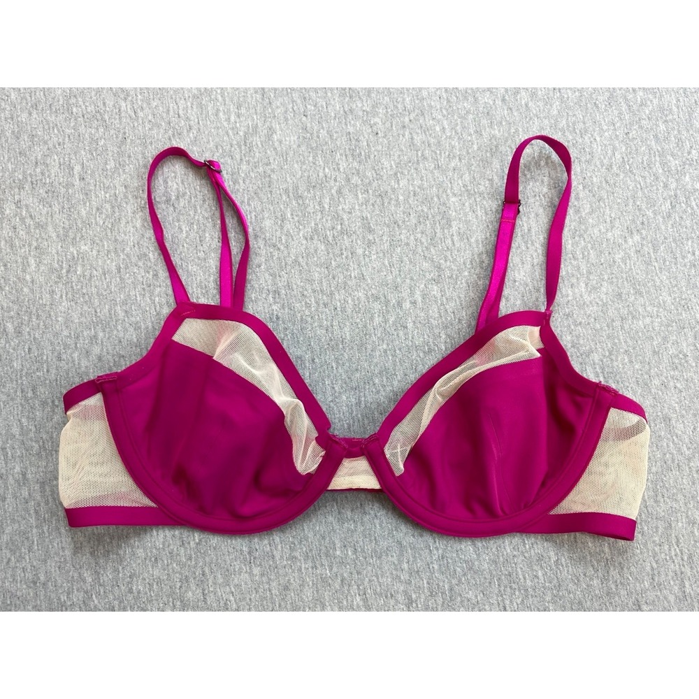 Victorias Secret Bra Womens 32C Unlined Demi Adjustable Strap Underwire